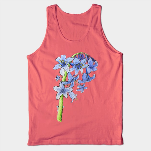 Blooming Bluebells Tank Top by Kirsty Topps